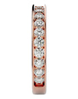Verighetă cu Moissanite Eternity de 1.12 ct din 18k Aur Roz - Castelo.ro