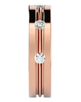 Verighetă din Aur 14k cu Bandă De Diamante Naturale de 0.56 ct din 14k Aur Roz - Castelo.ro
