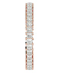 Inel Eternal cu Diamante Naturale de 1.11 ct din 18k Aur Roz - Castelo.ro