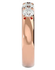 Inel Eternity cu 4 Diamante Create în Laborator de 0.96 ct din 18k Aur Roz - Castelo.ro