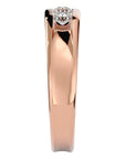 Inel Vintage din Aur 14k cu Diamante Naturale de 0.52 ct din 14k Aur Roz - Castelo.ro