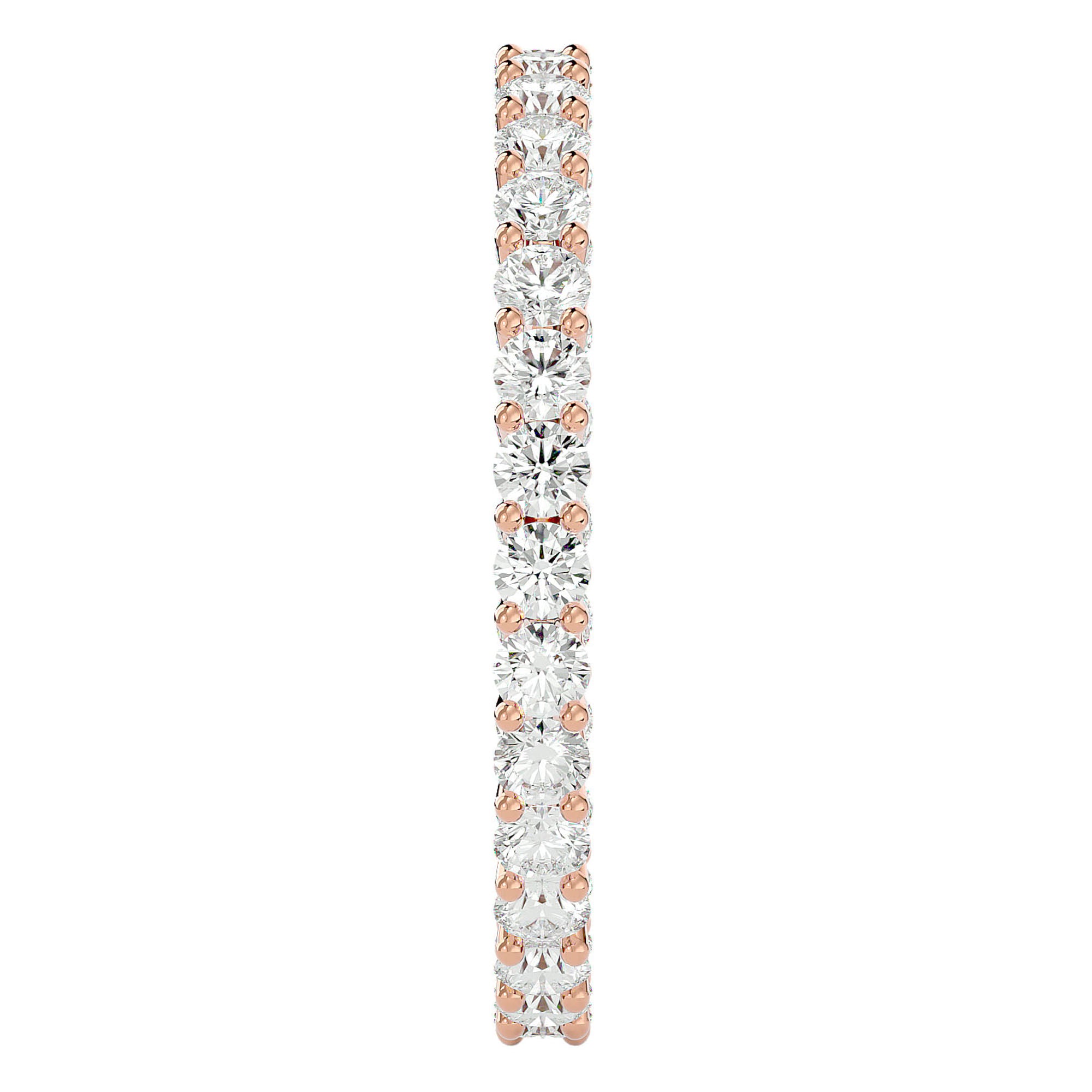 Inel Eternity Grandeur din Aur 14k cu Diamante Naturale de 1.04 ct din 14k Aur Roz - Castelo.ro
