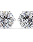 Cercei Solitaire Stud Luxury din Aur 14k cu Moissanite de 2.57 ct