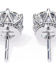 Cercei Stud Royal Cu Diamante Naturale Tăietură Briliant de 2.6 ct din - Castelo.ro