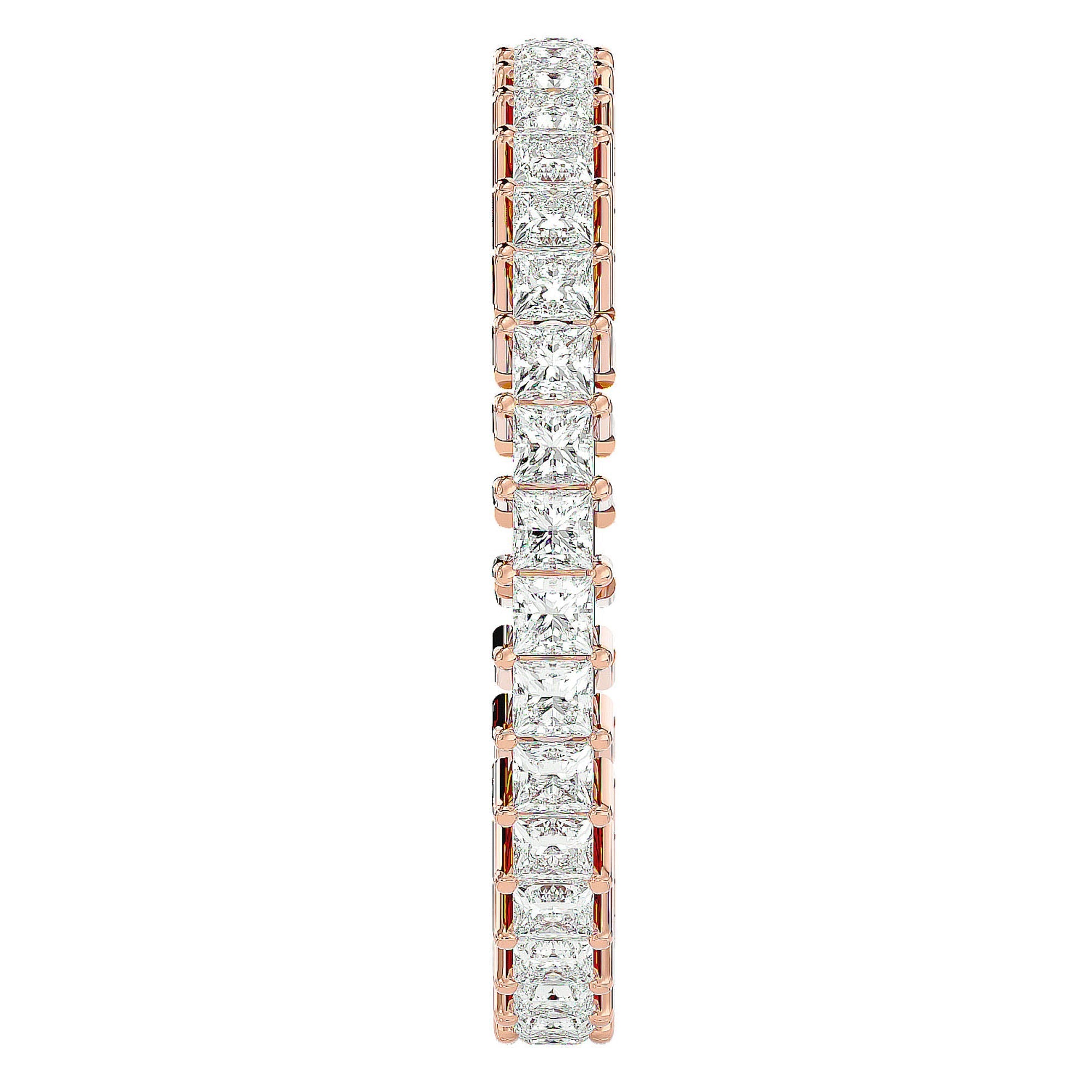 Inel Eternal cu Diamante Create în Laborator de 1.11 ct din 18k Aur Roz - Castelo.ro