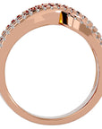 Inel Nobil cu Diadema de Diamante Naturale de 1.26 ct din 18k Aur Roz - Castelo.ro