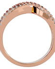 Inel Nobil cu Diadema de Moissanite de 1.26 ct din 18k Aur Roz - Castelo.ro