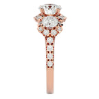 Inel de Logodnă Imperial cu Diamante Create în Laborator de 2.04 ct din 18k Aur Roz - Castelo.ro