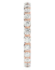 Inel Eternity din Aur 14k cu Diamante Create în Laborator de 1.09 ct din 14k Aur Roz - Castelo.ro