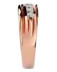 Verighetă Noblesse cu Diamante Naturale de 0.52 ct din 18k Aur Roz - Castelo.ro