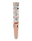 Inel Cu 11 Diamante Naturale Montate In Prong 1.11 ct din 18k Aur Roz - Castelo.ro