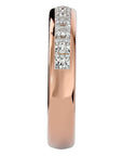 Verighetă cu Moissanite Eternity de 1.07 ct din 18k Aur Roz - Castelo.ro