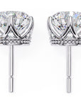 Cercei Stud Royal Cu Diamante Naturale Tăietură Briliant de 2.6 ct din - Castelo.ro