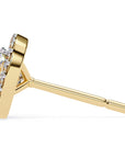 Cercei Stud Elsa cu Diamante Create în Laborator de 0.96 ct din 18K Aur Galben - Castelo.ro