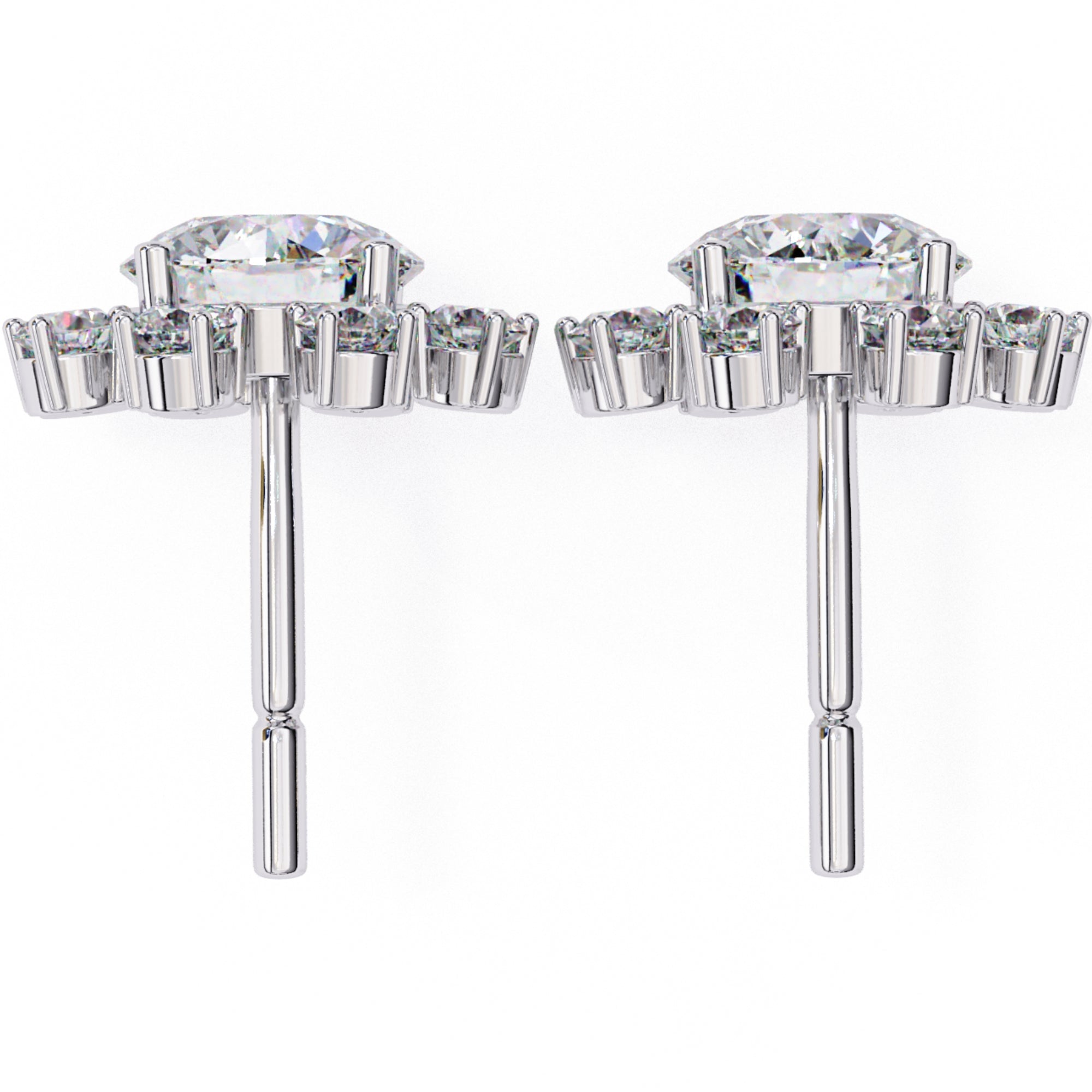 Cercei Stud Ice Queen cu Diamante Create în Laborator de 1.22 ct din - Castelo.ro