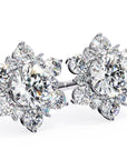 Cercei Stud Snowflake cu Diamante Create în Laborator de 0.72 ct din - Castelo.ro