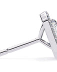 Cercei Stud Radiant Eiffel cu Moissanite de 0.95 ct din - Castelo.ro