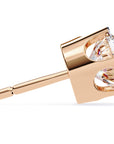 Cercei Solitaire Stud Luxury din Aur 14k cu Moissanite de 2.57 ct