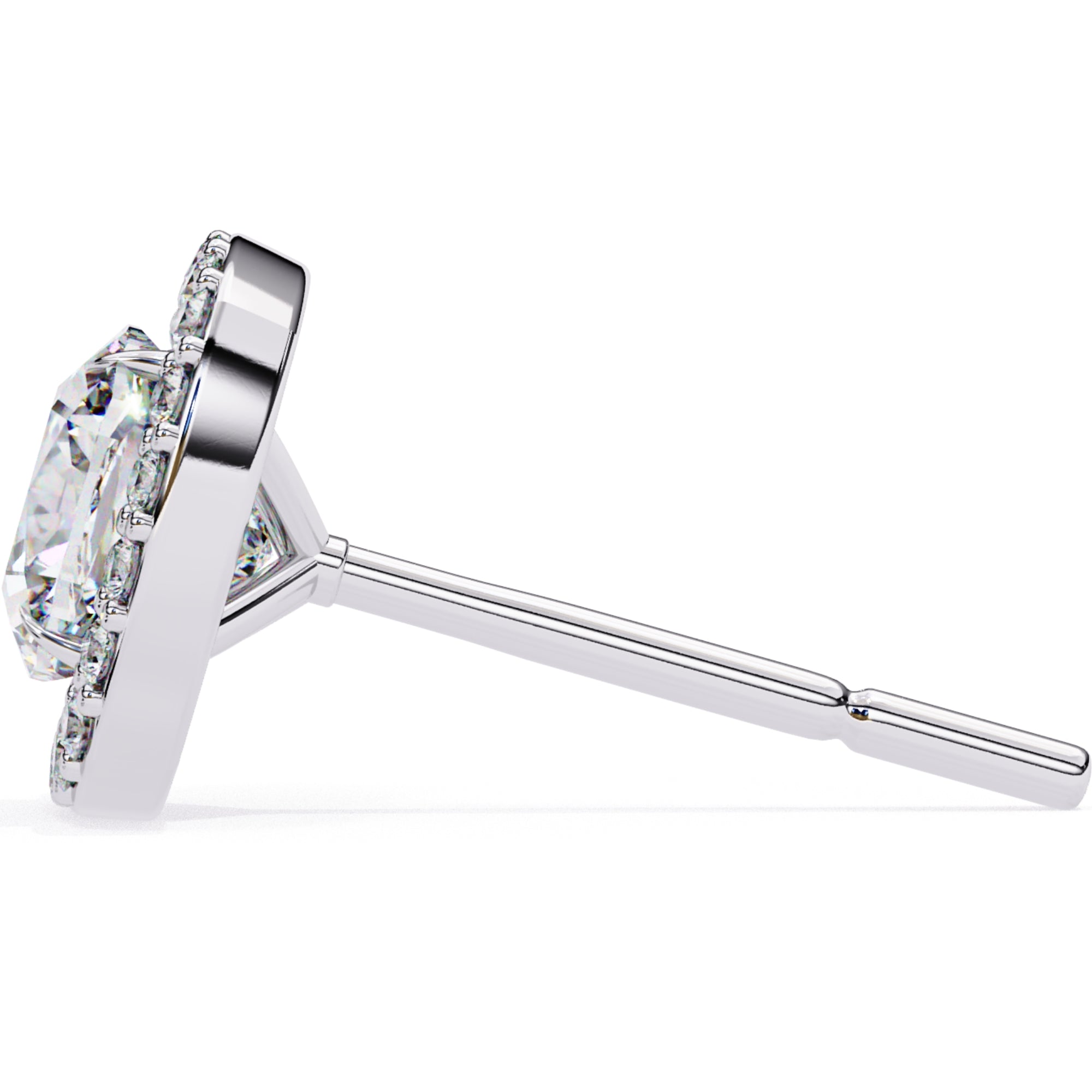 Cercei Stud Elsa cu Diamante Create în Laborator de 0.96 ct din - Castelo.ro