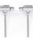 Cercei Stud Louvre Radiant cu Diamante Create în Laborator de 0.86 ct din - Castelo.ro