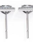 Cercei Stud Square cu Diamante Create în Laborator de 0.84 ct din - Castelo.ro