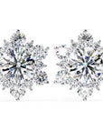 Cercei Stud Snowflake cu Diamante Create în Laborator de 0.72 ct din - Castelo.ro