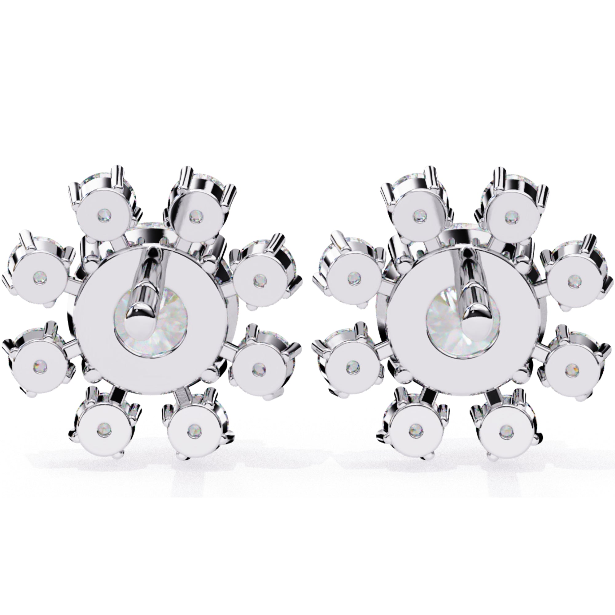 Cercei Stud Ice Queen cu Diamante Create în Laborator de 1.22 ct din - Castelo.ro