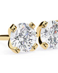 Cercei Stud L'Arte din Aur 14k cu Diamante Naturale Tăietură Briliant de 2.5 ct din 14K Aur Galben - Castelo.ro