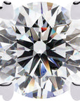 Cercei Stud Solitaire Heart din Aur 14k cu Moissanite de 2.57 ct