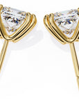 Cercei Stud Lumiere cu Diamante Naturale Tăietură Princess de 3 ct din 18K Aur Galben - Castelo.ro