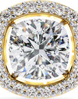 Cercei Stud Elsa cu Diamante Create în Laborator de 0.96 ct din 18K Aur Galben - Castelo.ro