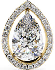 Cercei Stud Tear Drop din Aur 14k cu Moissanite de 0.81 ct din 14K Aur Galben - Castelo.ro