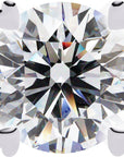 Cercei Stud Solitaire Heart din Aur 14k cu Moissanite de 2.57 ct
