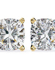 Cercei Stud Majestic cu Moissanite Tăietură Briliant de 2.5 ct din 18K Aur Galben - Castelo.ro