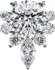Cercei Stud La Reina din Aur 14k cu Moissanite de 0.68 ct