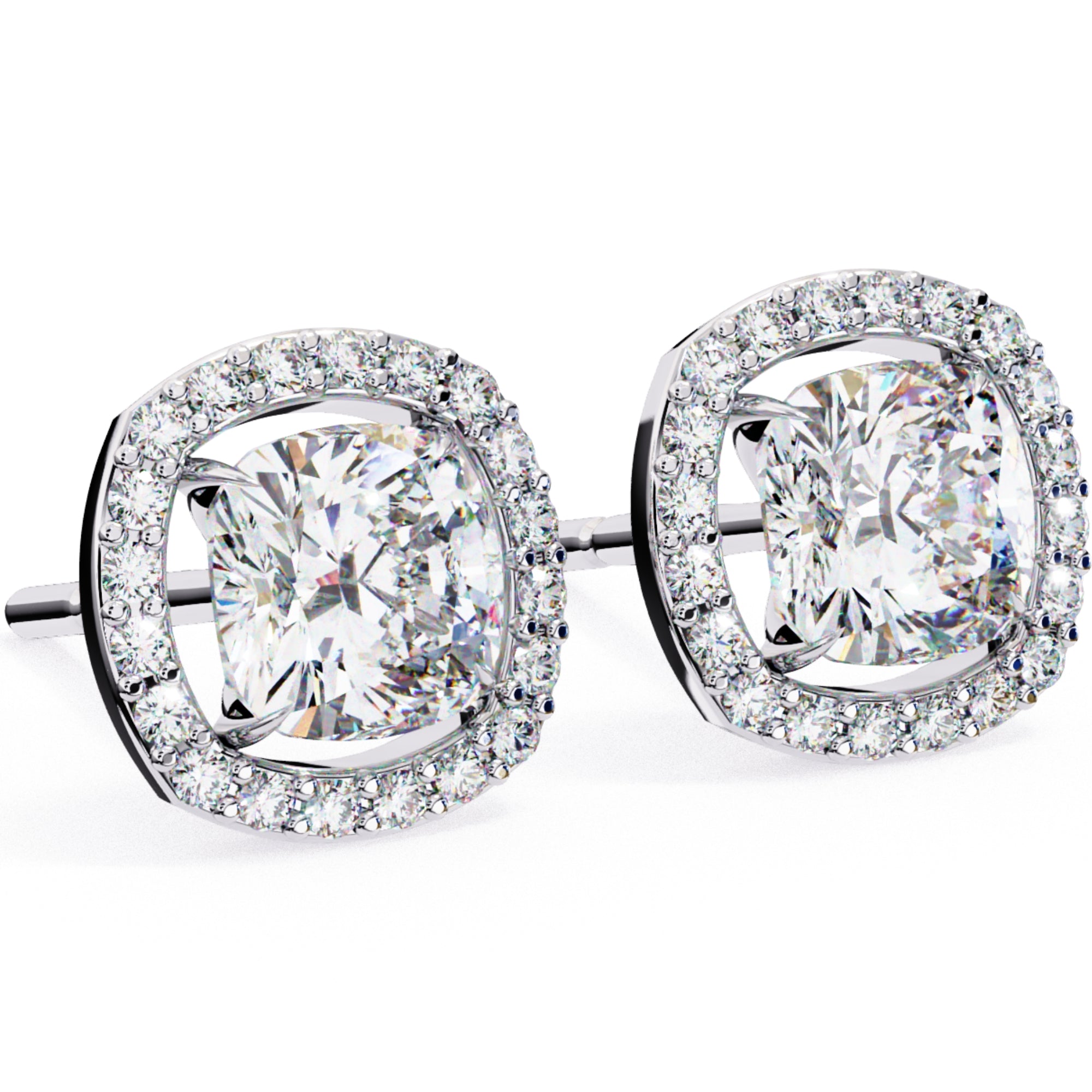 Cercei Stud Elsa cu Diamante Create în Laborator de 0.96 ct din - Castelo.ro