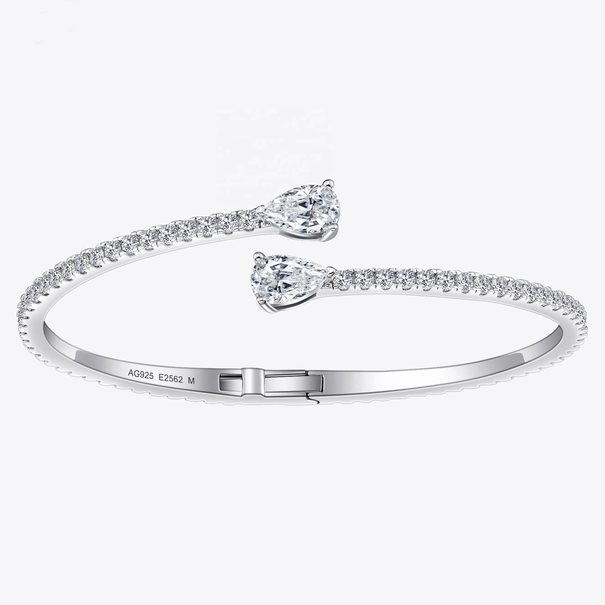 Brățară Bangle Regalia din Argint 925 Placat cu Rodiu, Pietre Zirconiu 5A din - Castelo.ro