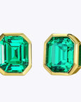 Cercei Stud cu Cristal Sintetic din Argint S925 Placat cu Rodiu și Zircon 5A din - Castelo.ro