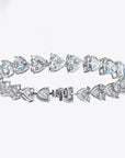 Brățară Rafinată din Argint 925 cu Cristale Zircon 5A Tăietură Inimă Clasică din - Castelo.ro