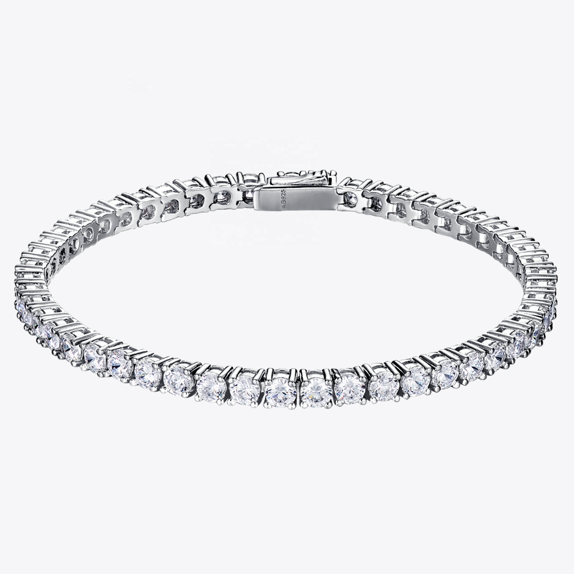Brățară Tennis din Argint 925 cu Cristale Zircon 5A Tăietură Solitaire Clasică din - Castelo.ro