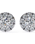 Cercei Stud Fleur din Aur 14k cu Moissanite Tăietură Briliant de 0.26 ct din 14K Aur Galben - Castelo.ro