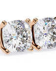 Cercei Stud Majestic cu Moissanite Tăietură Briliant de 2.5 ct din 18K Aur Roz - Castelo.ro