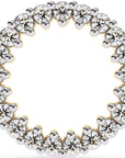 Cercei Stud Circle of Fire din Aur 14k cu Moissanite Tăietură Briliant de 0.3 ct din 14K Aur Galben - Castelo.ro