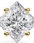 Cercei Stud Cu Diamante Naturale Tăietură Princess de 2 ct din - Castelo.ro