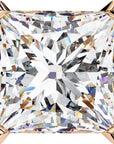 Cercei Stud Imperial din Aur 14k cu Moissanite Tăietură Princess de 3 ct din 14K 8K Aur Roz - Castelo.ro