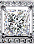 Cercei Stud Square cu Diamante Create în Laborator de 0.84 ct din - Castelo.ro