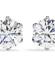 Cercei Stud Royal Cu Diamante Naturale Tăietură Briliant de 2.6 ct din - Castelo.ro