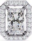 Cercei Stud Radiant Eiffel cu Moissanite de 0.95 ct din - Castelo.ro