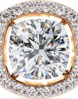 Cercei Stud Elsa cu Diamante Create în Laborator de 0.96 ct din 18K Aur Roz - Castelo.ro