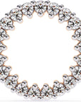 Cercei Stud Circle of Fire din Aur 14k cu Moissanite Tăietură Briliant de 0.3 ct din 14K Aur Roz - Castelo.ro